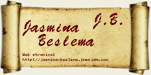 Jasmina Beslema vizit kartica
